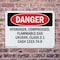 Signmission Hydrogen Compressed Flammable Gas Un1049 Danger Sign, Plastic, 10in W x 7in L, 2PK OS-2PACK-DS-P-710-L-2357 - alternate 6